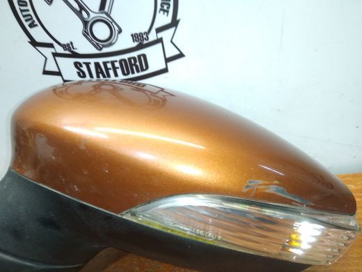 Дзеркало бокове ліве коричневе Ford Fiesta '12-'19