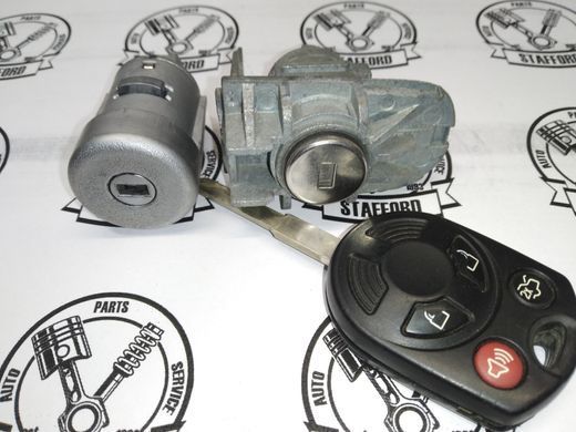 Комплект циліндрів (личинок) та ключ Ford Focus '11-'18/Escape '12-'19/C-Max '14-'18