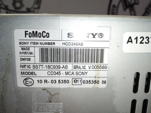 Магнітофон радіо, MP3, CD, (мультимедіа) Ford Mondeo '10-'14/S-Max '10-'15