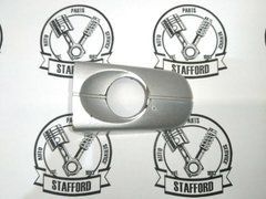 Заглушка ручки внешней двери передньої водительской серебристая ZJNC Ford Focus '04-/Kuga '12-/C-Max '03-'19/Transit/Tourneo Connect '13-'18